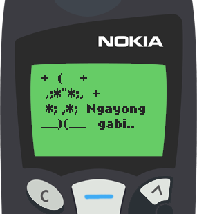 Text Message 10023: Ngayong gabi in Nokia 5110