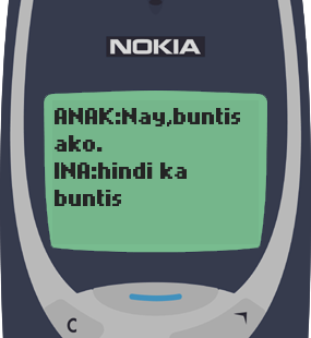 Text Message 4: Nay, buntis ako in Nokia 3310