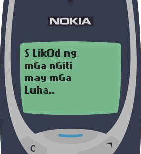 Text Message 7: Sa likod ng bawat tao in Nokia 3310