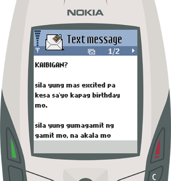 Text Message 12552: Kaibigan mo in Nokia 6600
