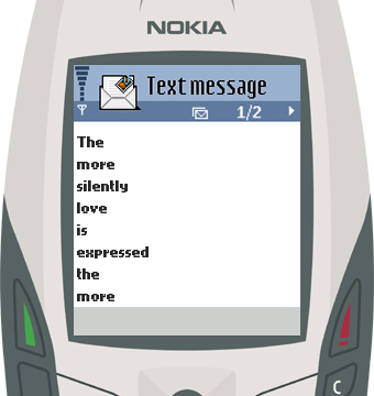 Text Message 11: Daily unnoticed miracles in Nokia 6600