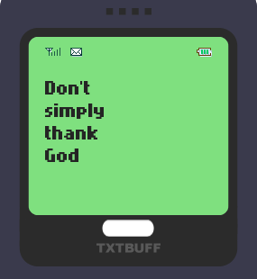 Text Message 12: Be a blessing to someone in TxtBuff 1000