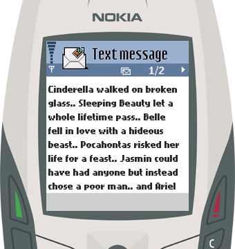 Text Message 14: Love is all about facing your biggest fears in Nokia 6600