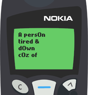 Text Message 17: Why so many hills and mountains to climb in life? in Nokia 5110
