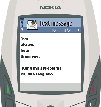 Text Message 21: Maaasahan mo in Nokia 6600