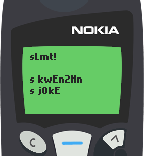 Text Message 26: Salamat, sana walang limutan in Nokia 5110
