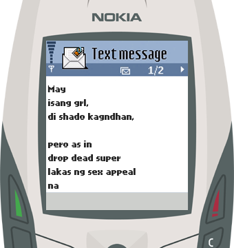 Text Message 29: Mahilig magkwento ng bitin in Nokia 6600