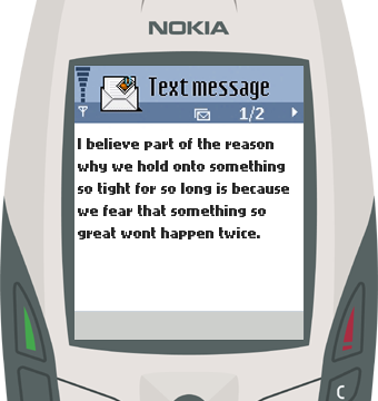 Text Message 35: Why we hold onto something for so long in Nokia 6600