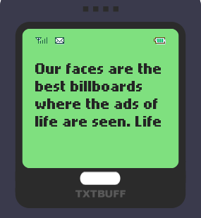 Text Message 47: Ads of life in TxtBuff 1000