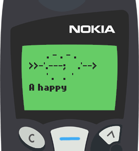 Text Message 2291: The union of two good forgivers in Nokia 5110