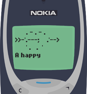 Text Message 2291: The union of two good forgivers in Nokia 3310