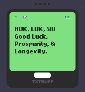 Text Message 2877: Hok Lok Siu in TxtBuff 1000