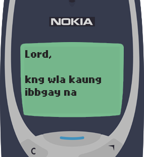 Text Message 2886: Kung walang ka-date ngayong Valentines in Nokia 3310