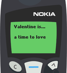 Text Message 2939: Valentine is… in Nokia 5110