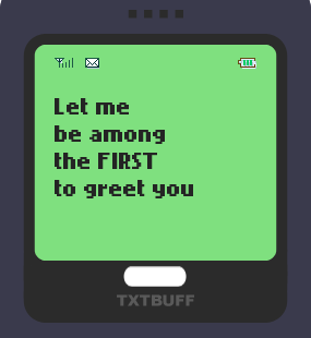 Text Message 5246: Happy Lunar New Year in TxtBuff 1000