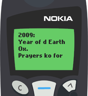 Text Message 5252: Ox na Ox in Nokia 5110