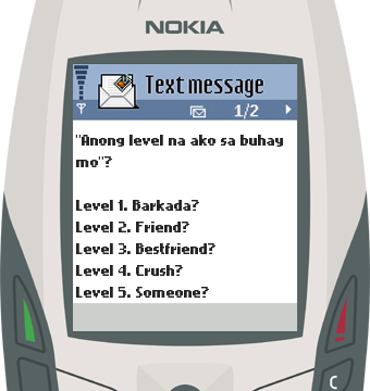 Text Message 7627: Anong level ako sa buhay mo? in Nokia 6600