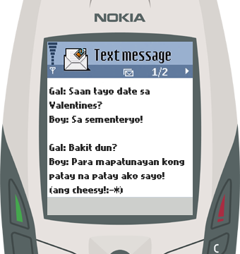 Text Message 9760: Valentines sa sementeryo in Nokia 6600